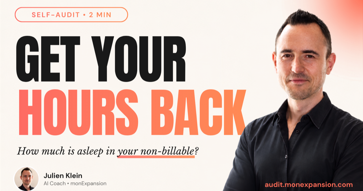 Get your hours back · free 2-min self-audit · monExpansion